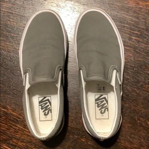 NWOT Dark Grey Slip on Vans